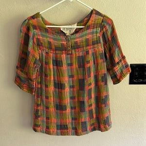 Ace & Jig Colorful Scoop Neck Top